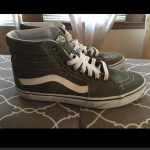 Worn ONCE High top Olive Vans!!